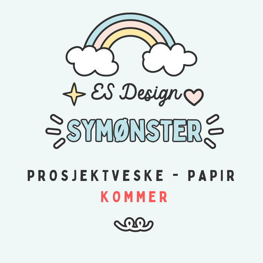 ES Design prosjektveske symønster PAPIR